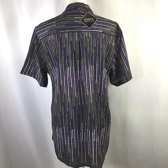 Zaful Forever Young NWT Top Blouse Size M Short Sleeve Longer Back Black Print - Picture 5 of 9